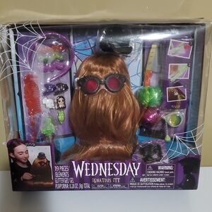 Cousin Itt from Wednesday tv series styling head